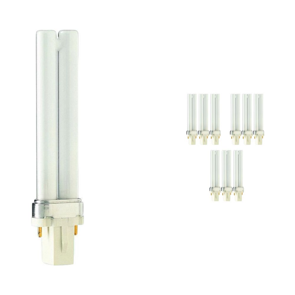 Multipack 10x Philips PL-S 7W 830 2P (MASTER) | Warm White - 2-Pin Multipack 10x Philips PL-S 7W 830 2P (MASTER) | Warm White - 2-Pin