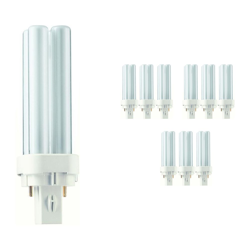 Multipack 10x Philips PL-C 10W 827 2P (MASTER) | Extra Warm White - 2-Pin Multipack 10x Philips PL-C 10W 827 2P (MASTER) | Extra Warm White - 2-Pin